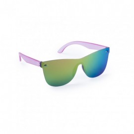 Gafas de sol con lentes espejados y patillas translúcidas Masson