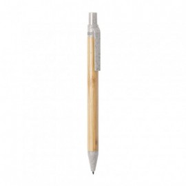 Bolígrafo en bambú y caña de trigo Atap