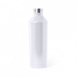 Botella térmica personalizada de acero inoxidable de color blanco 800ml