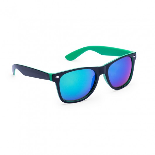 Gafas de sol a dos colores con lentes espejados Desire