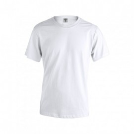 Camiseta adulto blanca de algodón manga corta Power