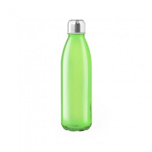 bidón personalizado sostenible de vidrio verde