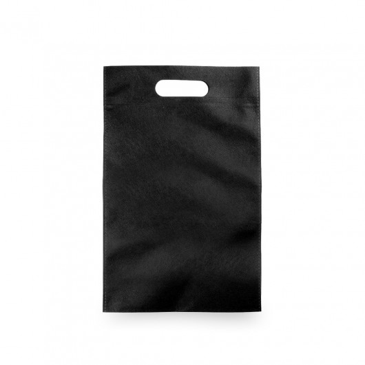 bolsa de tela personalizada de non-woven negra pequeña