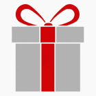 Caja de regalo con lazo rojo, haciendo referencia al elemento producto de las 4p del marketing