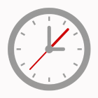 reloj de aguja, haciendo referencia al elemento plazo en las 4p del marketing